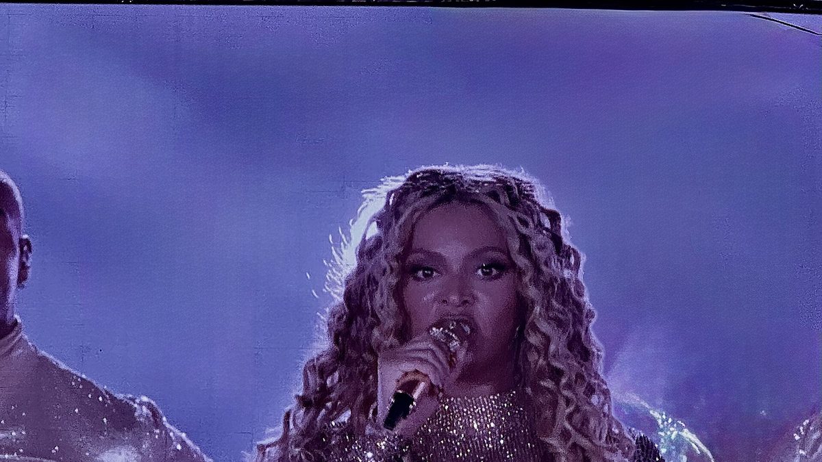 Beyoncé performing on her Cowboy Carter tour in Paris, 2025