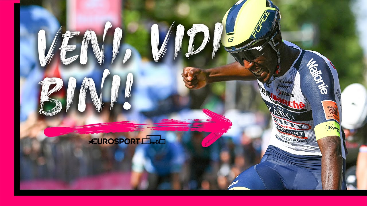 Biniam became the first Black African rider in history to win a stage ...