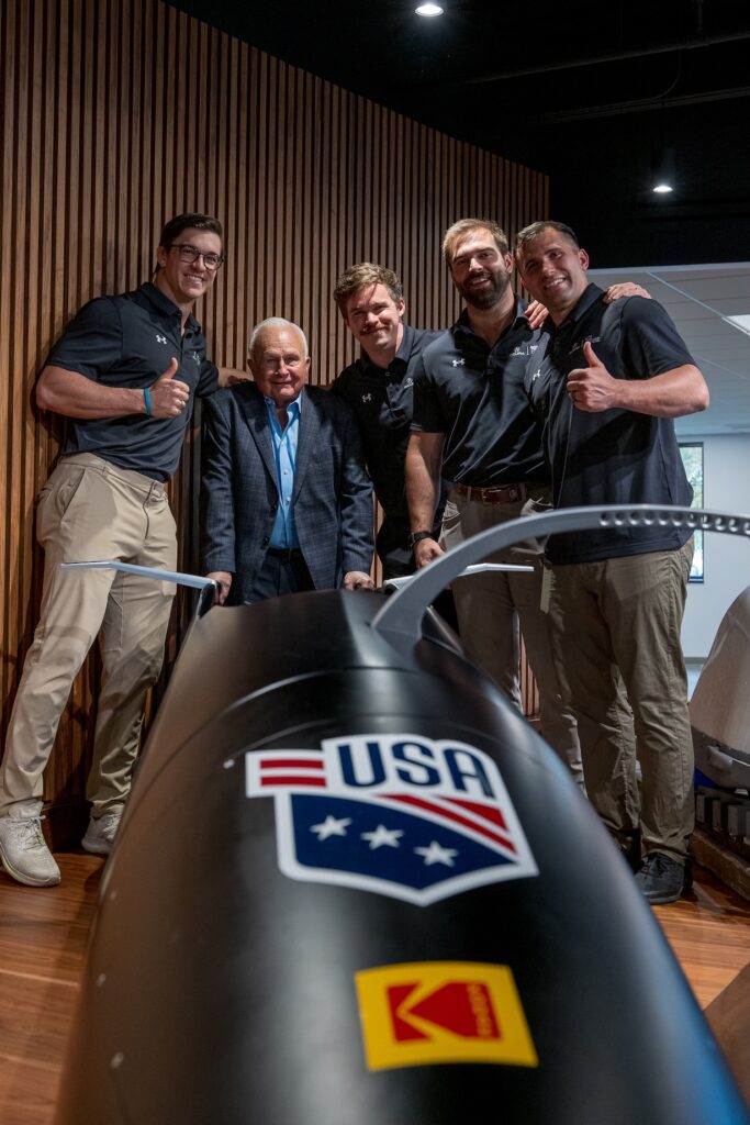 Saunders, Kodak join forces to help US bobsled team push for gold 
