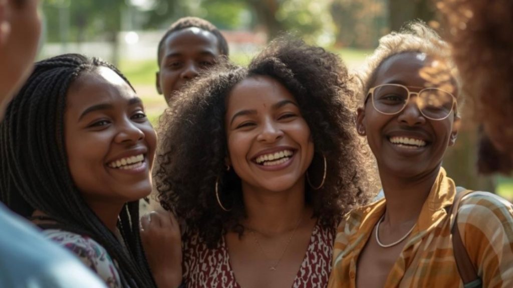 Happy Black family smiling together representing wealth journey at Guapify