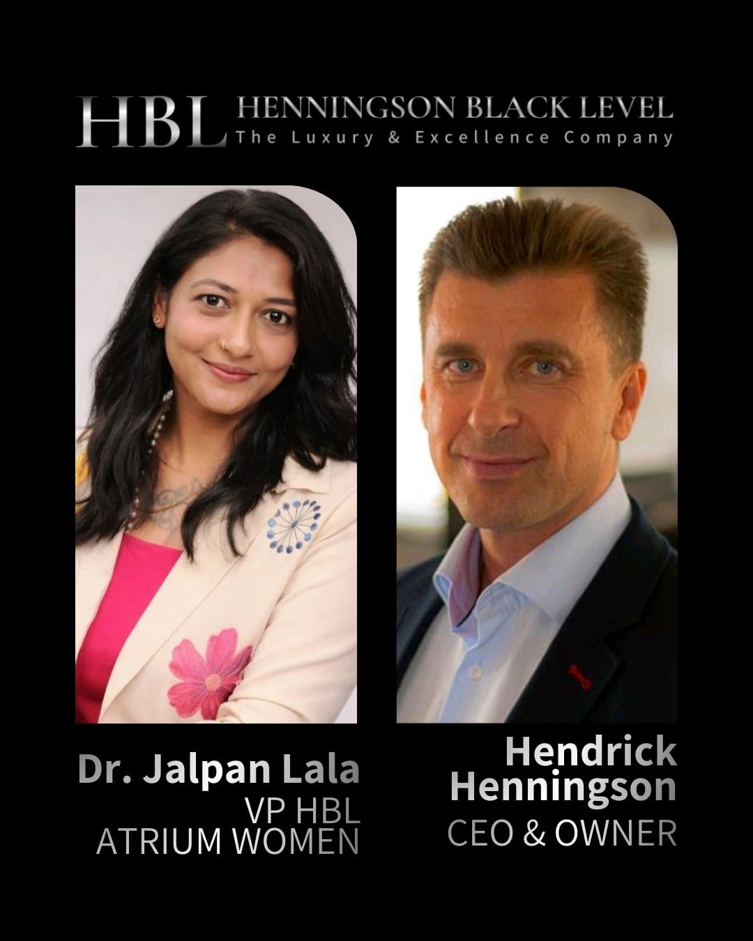 Ahmedabad Based Business Coach Dr. Jalpan Lala Brings Heningson Black Level Europe to India with Launch of HBL ATRIUM Global Women Business Network