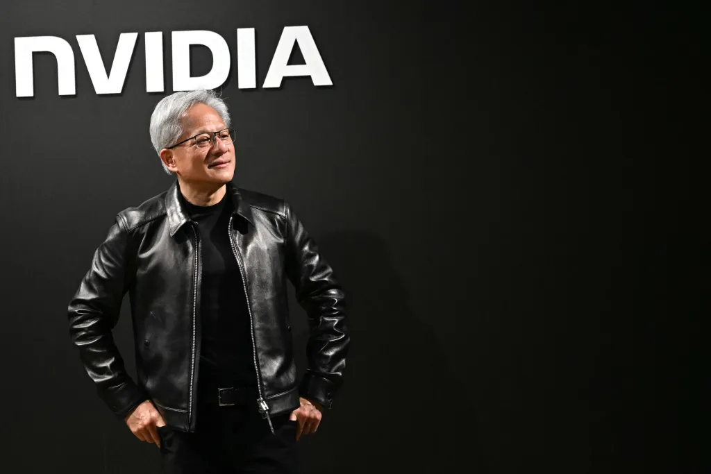 Nvidia CEO Jensen Huang attends the Q&A session with the media during Nvidia/Japan AI Ecosystem Reception in Tokyo on July 16, 2026. AI-powered robots for use in shipbuilding, the Japanese firm said on July 16 during a visit to Tokyo by the US chip giant