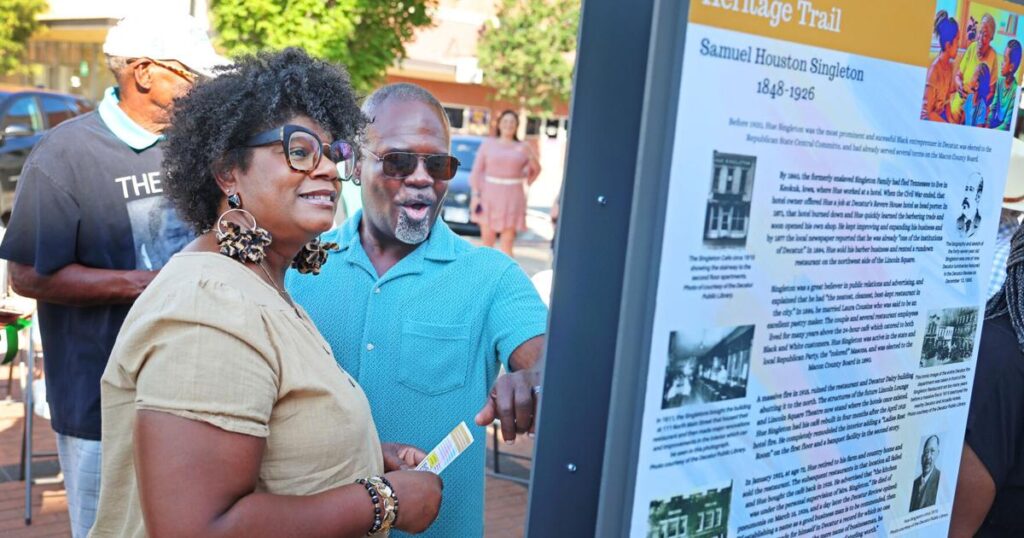 African American Heritage Trail unveils marker honoring 'Hue' Singleton and Black entrepreneurs